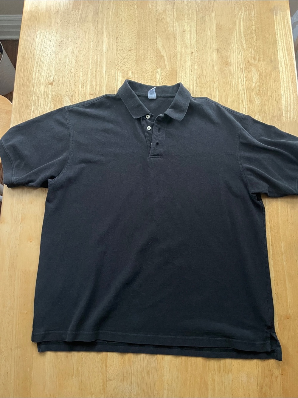 GAP Men's Black Short-Sleeve Polo